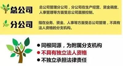 注冊子公司好還是分公司好，子公司和分公司有什么區(qū)別？